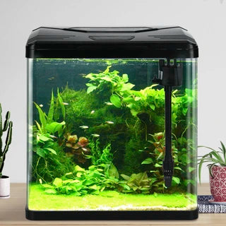 Desktop Small Fish Tank Black 31×20.5×34cm