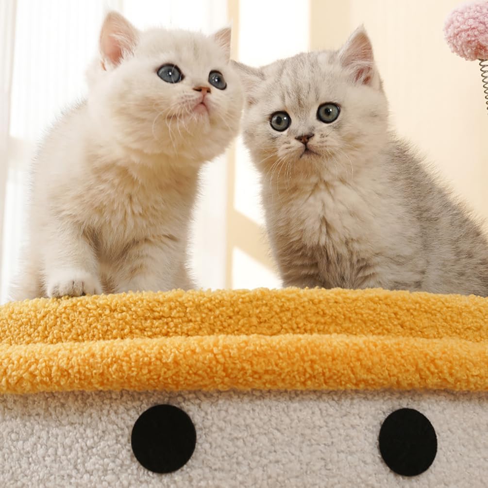 Happy Cat Hideaway & Toy yellow 43*32.5cm