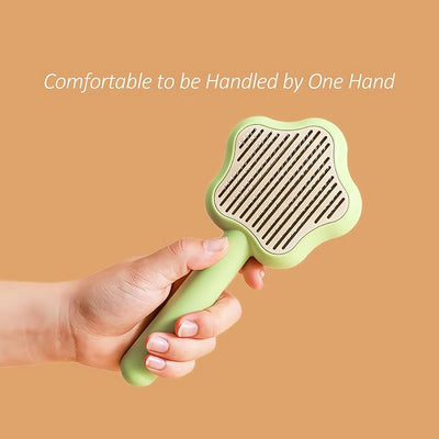 HOOPET Pet Flower Detangling Comb Avocado Green 20x9.5x4.5 cm