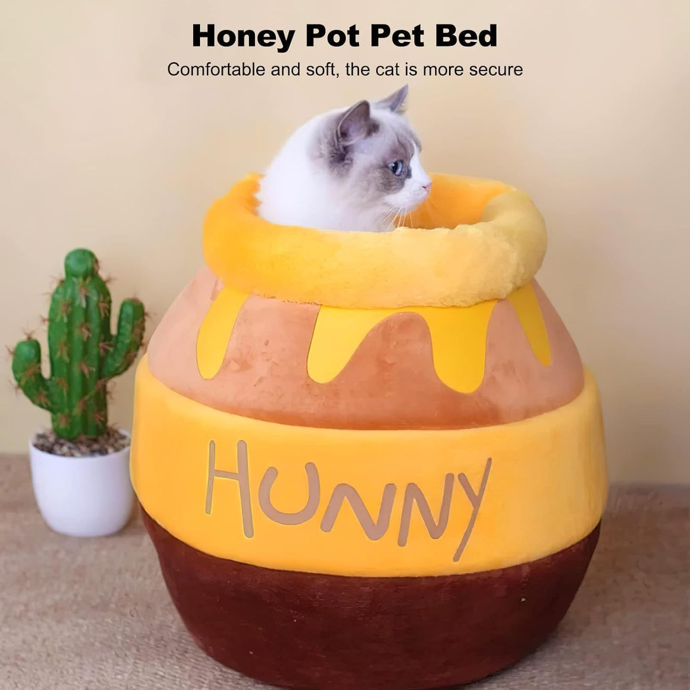 Honey jar cat nest yellow 42*32*25cm