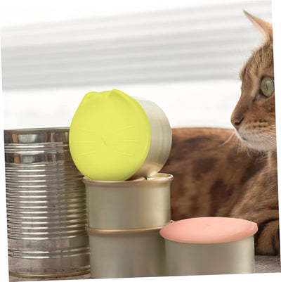 Big Face Cat Can Lid (Powder) 9cm