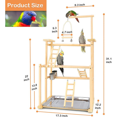 Pets Happy Bird Toy For Wooden Standing 44×31×79cm