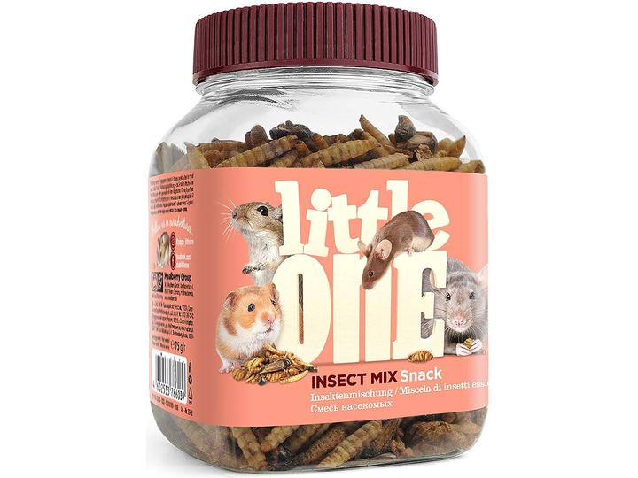 Little One Insect Mix. Snack For Omnivores Small Mammal, 75 G