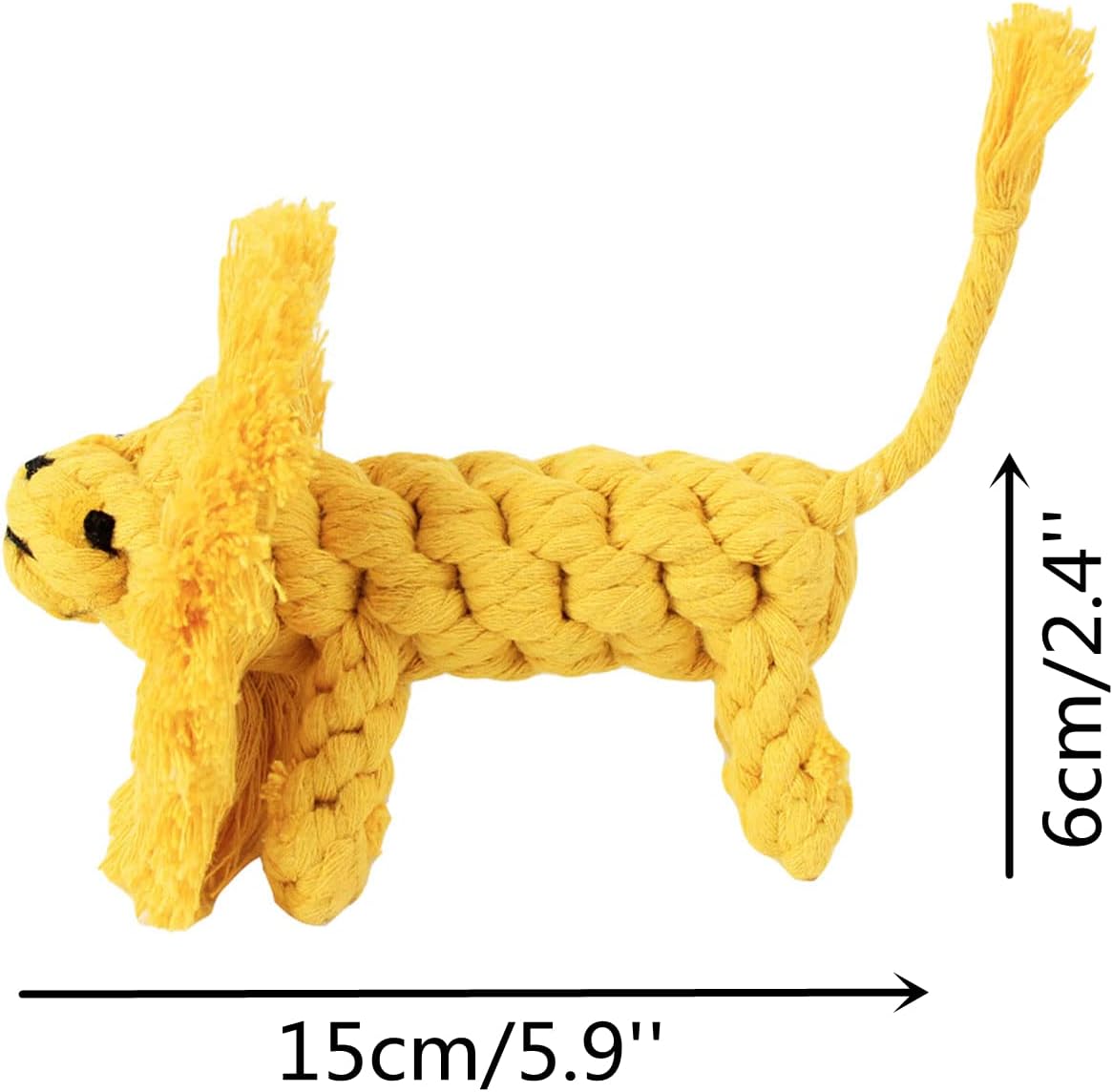Braided lion 15.5*3.8*6.5cm