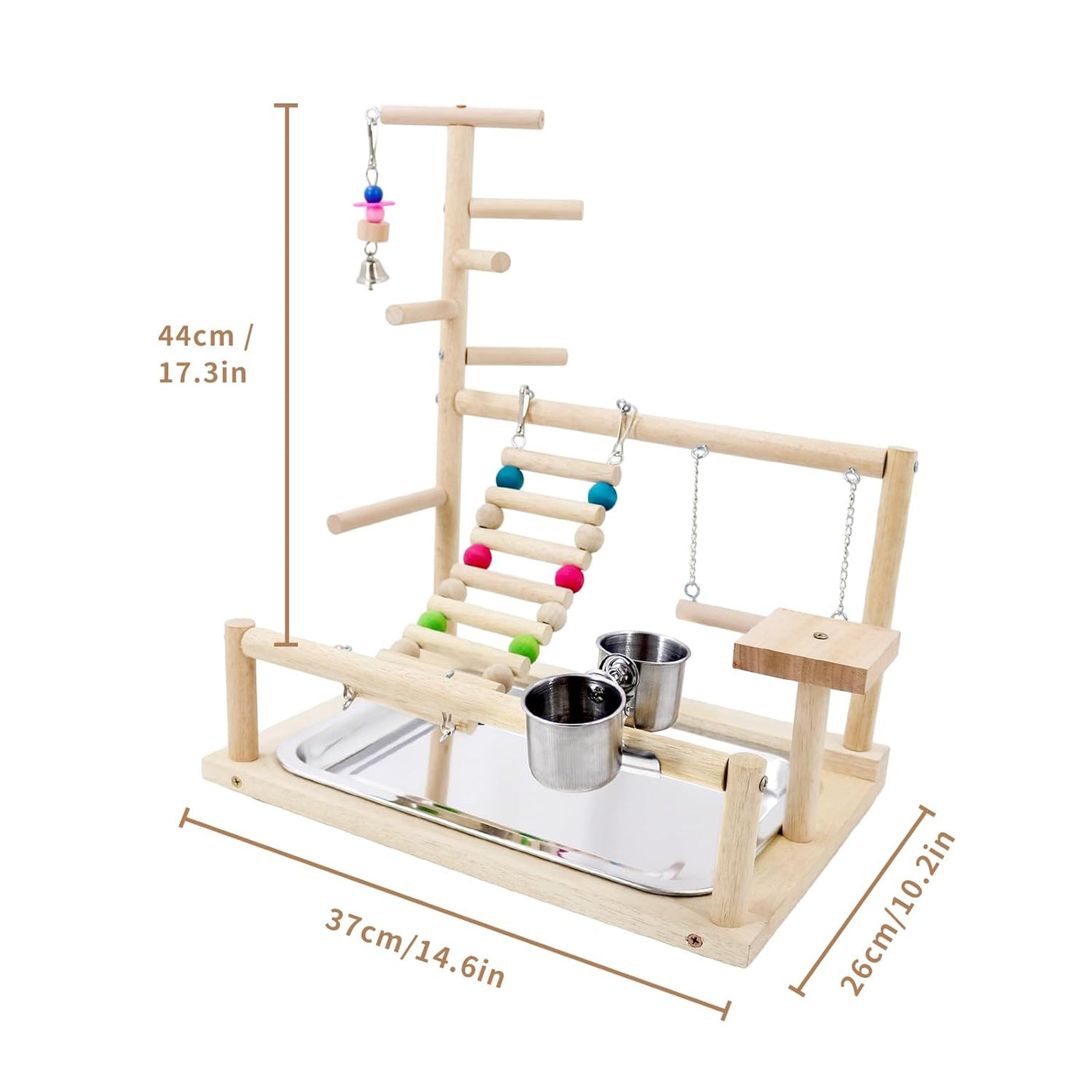 Bird Toy For Wooden Standing 37×26×44cm