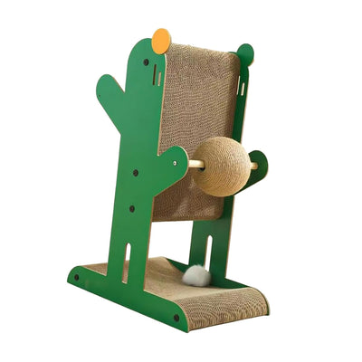 Cactus Shape Cat Scratcher with Ball Toy 29×35×56cm