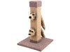 Pawise Cat Scratching Post with Toy – 30x30x48cm Sisal Scratching Post &amp; Plush Toys for Cats – Compact &amp; Stable Furniture Protector