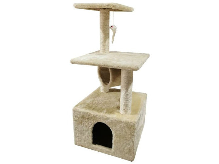 Pawise Cat Tree W/Tunnel W/Cave -90Cm