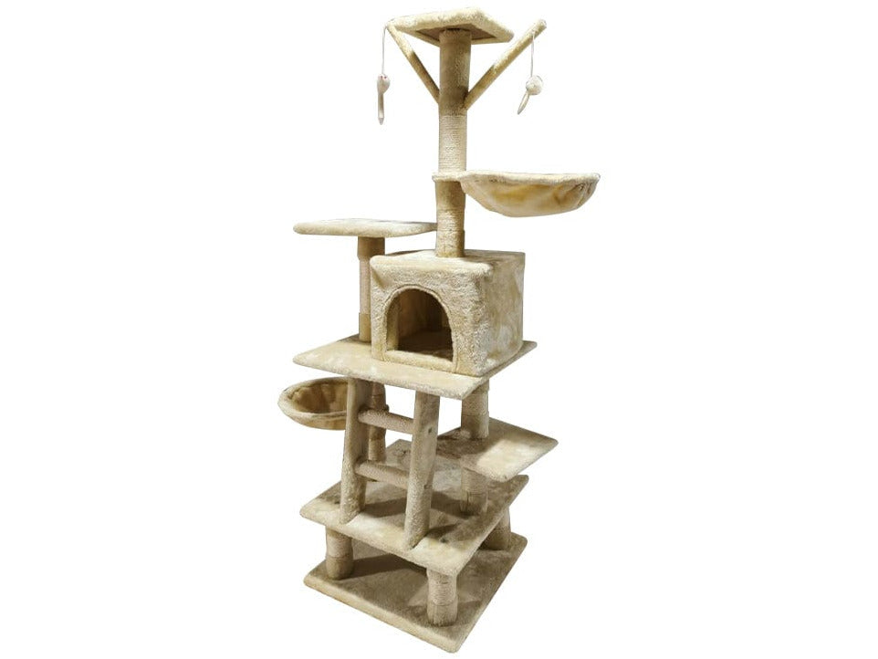 Pawise Cat Climing Tree W/Lader W/Cave -125Cm