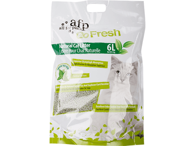 Afb Natural Cat Litter 2.7Kg/6L-Green Tea Scent