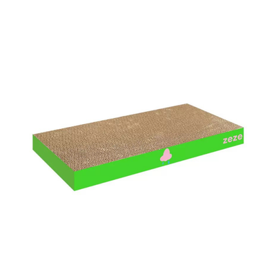 Zeze Corrugated Cardboard Cat Scratcher Board – Eco-Friendly &amp; Reversible