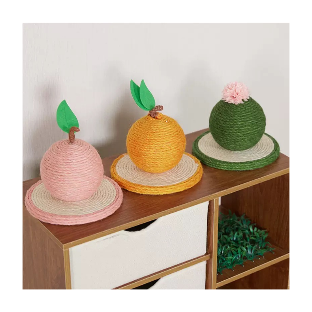 12Mm Particleboard+Colored 9-Strand Linen Rope+Foam Ball