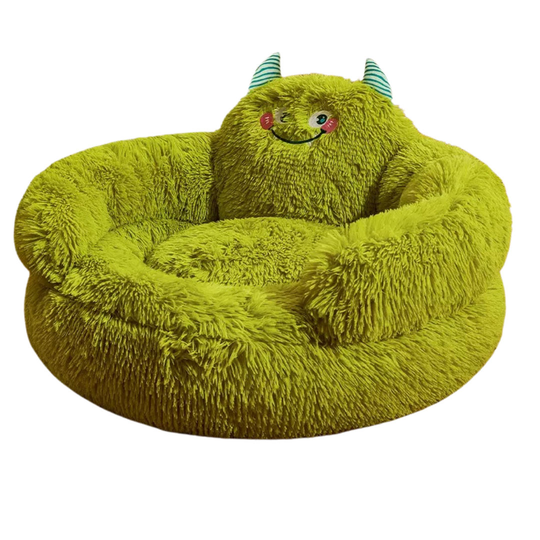 Monster Cuddle Nest Plush Pet Bed