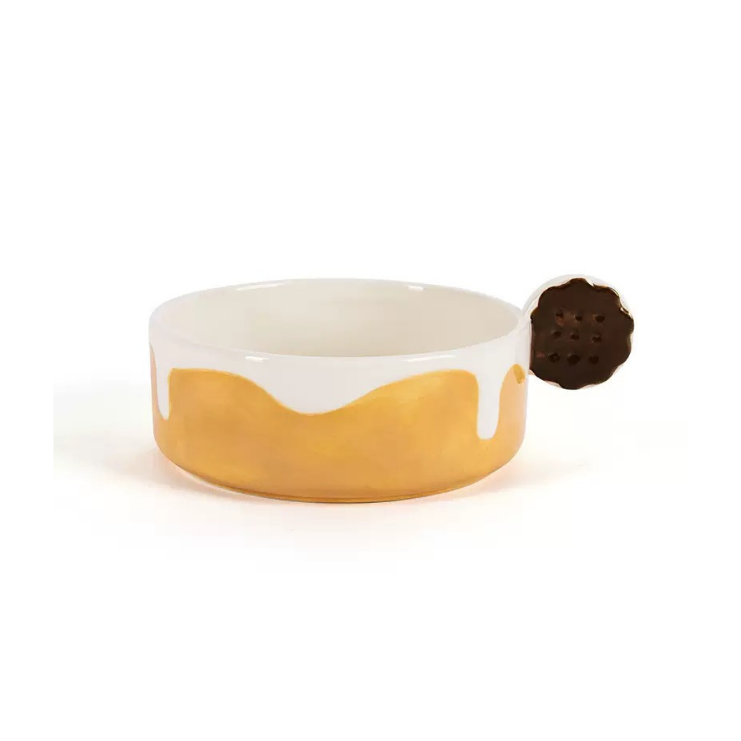 Hoopet Milk &amp; Cookie Ceramic Pet Bowl