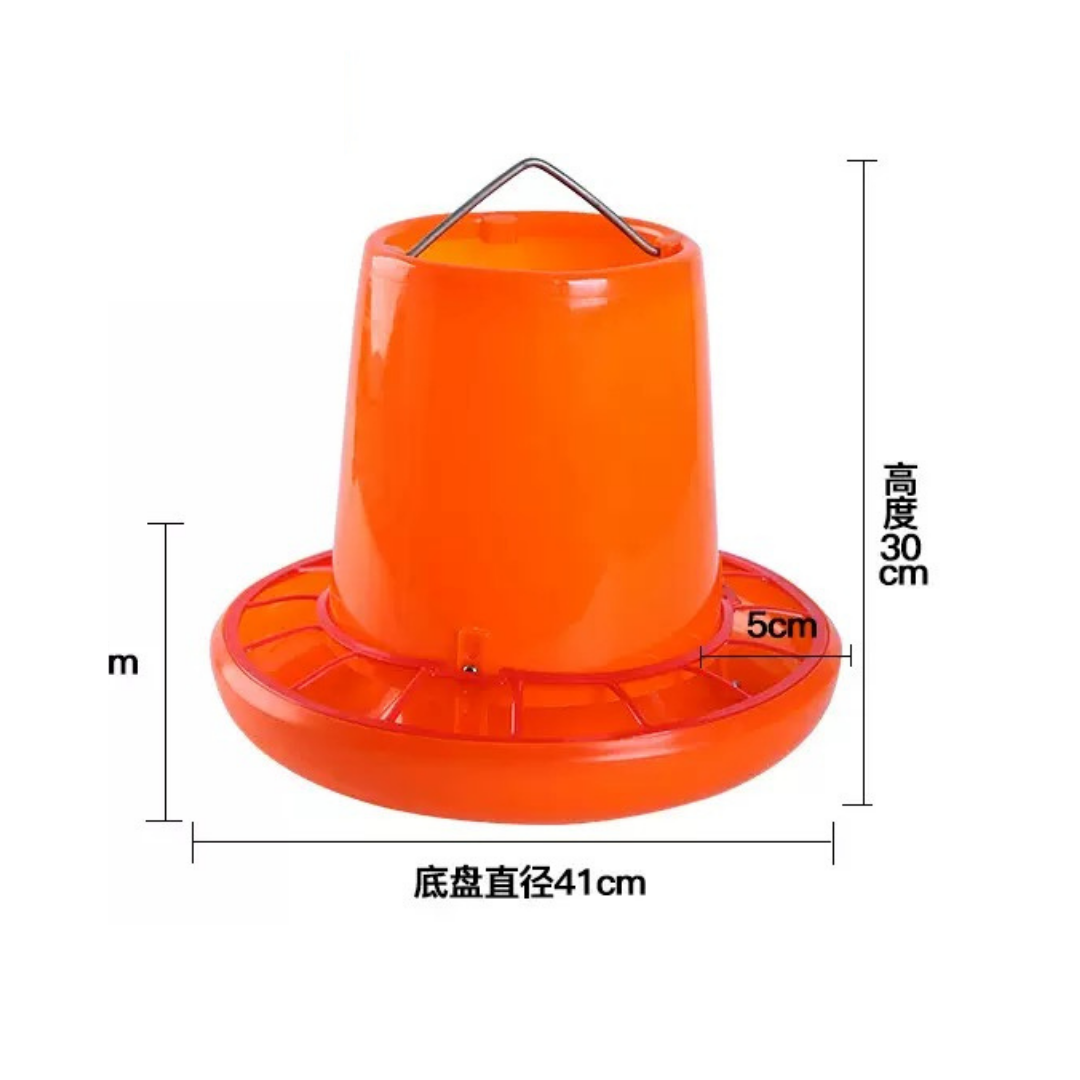 Orange Poultry Feeders 10Kgs