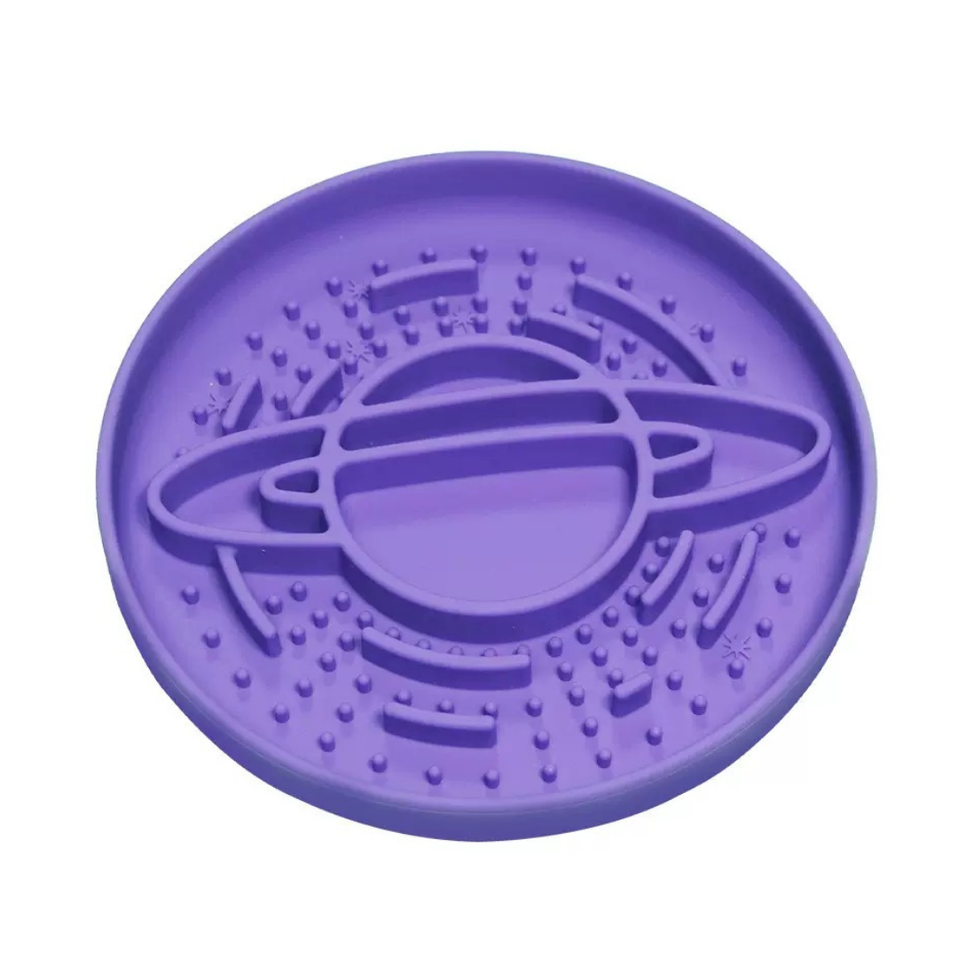 Round Purple Sillicon Slow Feeder