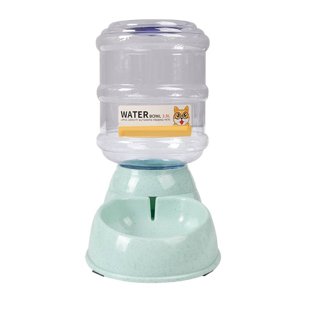 3.8L Automatic Pet Feeder & Waterer Set Green