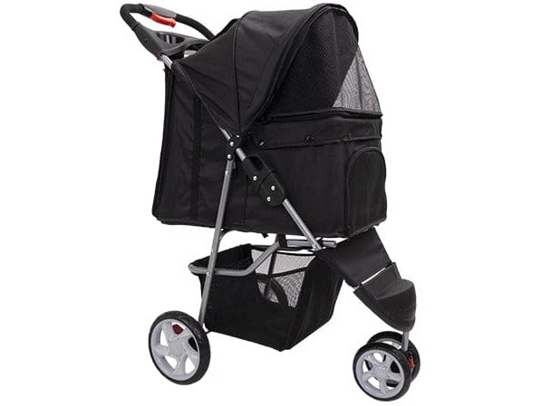 Pawise Pet Stroller With 3 Wheels-Black 68X46X100Cm