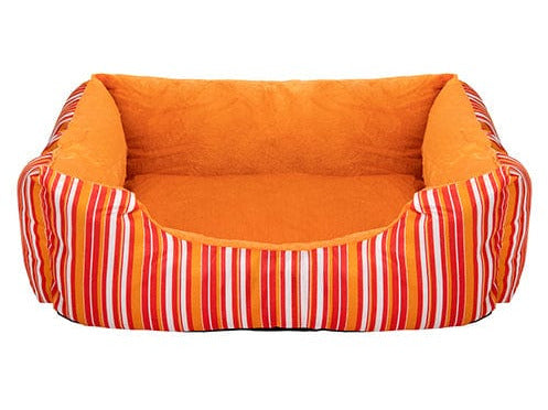 Pawise Dog Bed Cuddler -Orange Strip