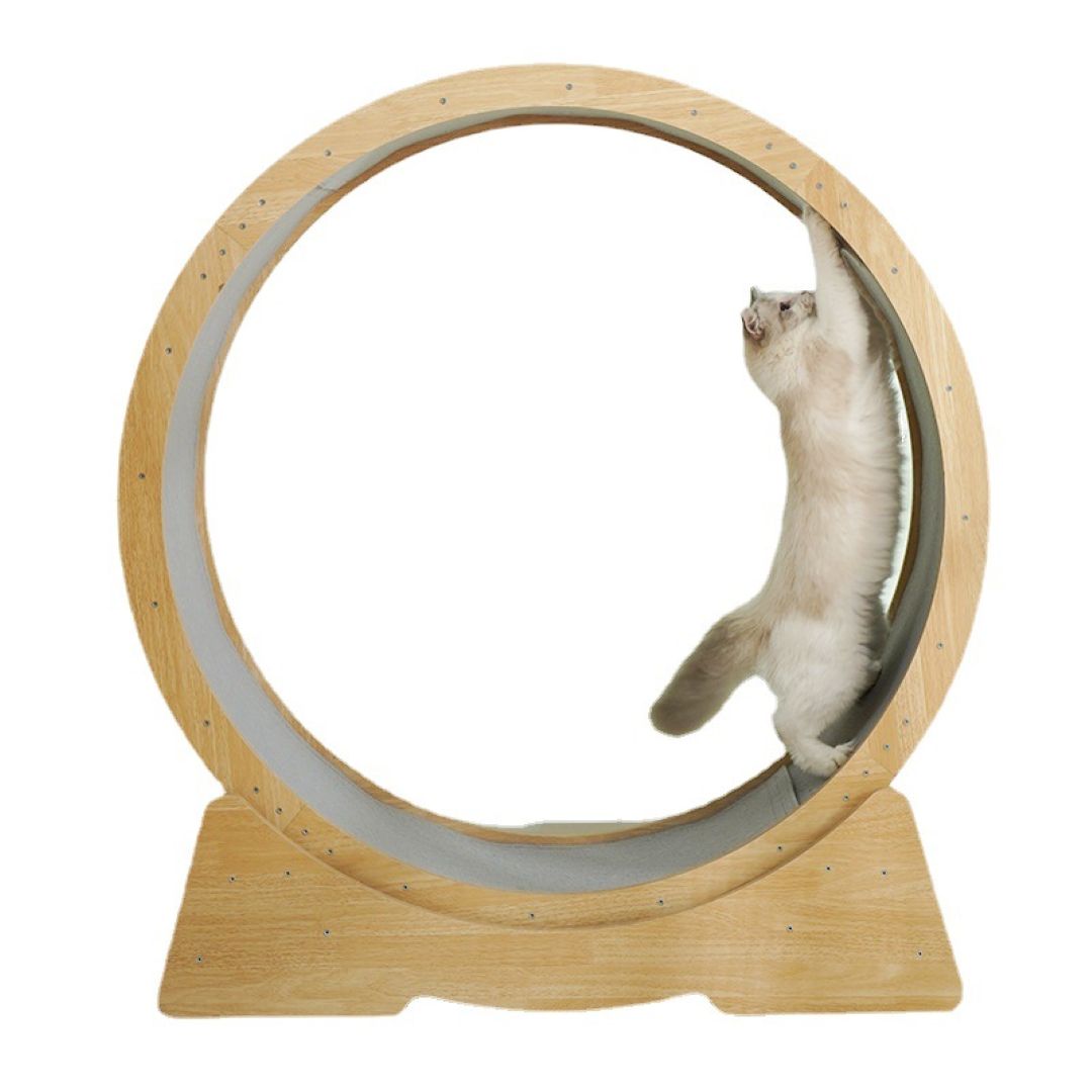 Modern Wooden treadmill Cat Wheel 90*34*94.5cm