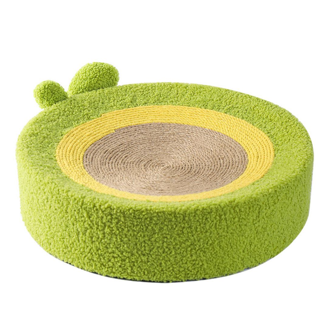 Multifunctional Avocado Cat Scratching Post Lounge – Cozy Bed &amp; Claw-Proof Scratching Pad