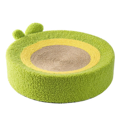 Multifunctional Avocado Cat Scratching Post Lounge – Cozy Bed &amp; Claw-Proof Scratching Pad