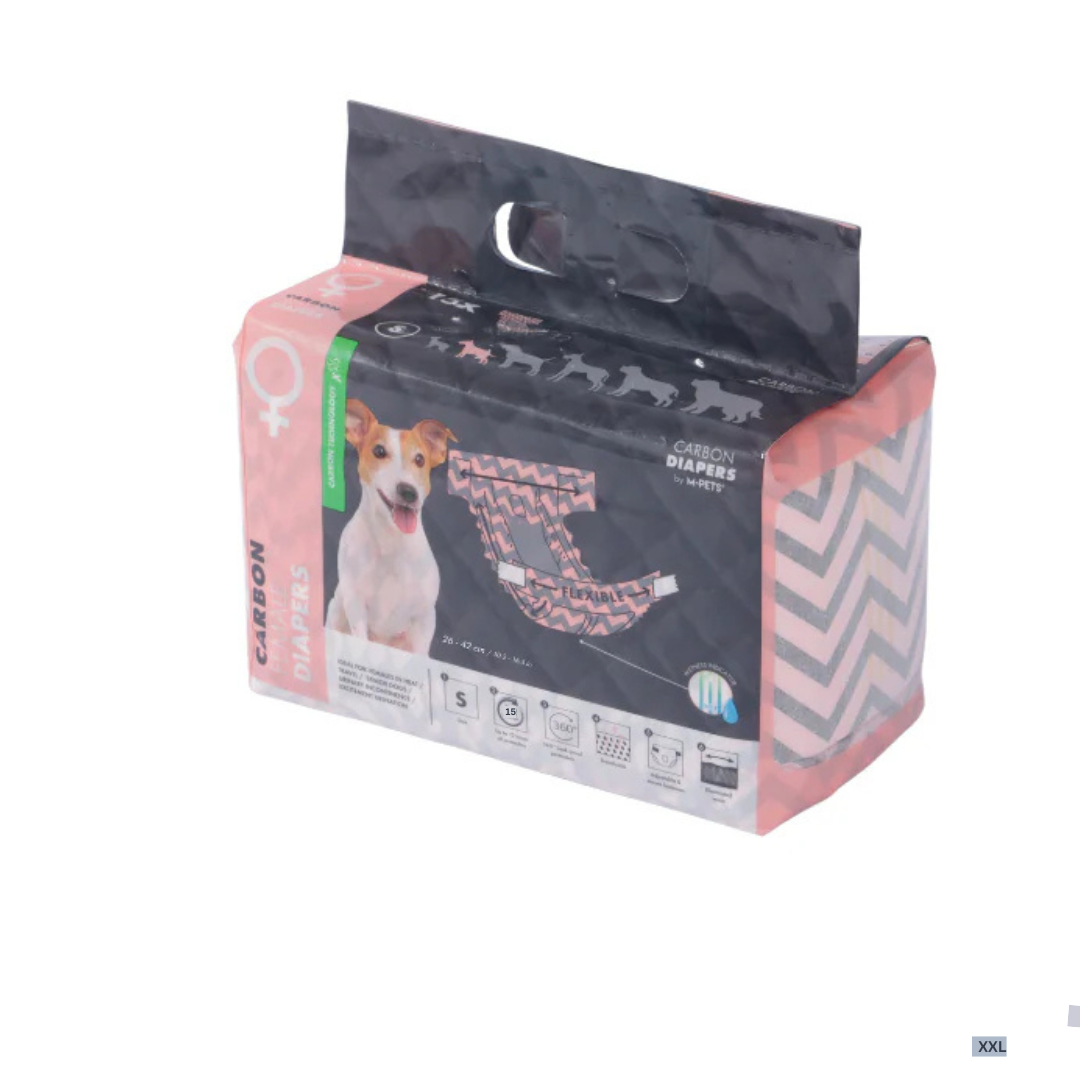 CARBON DIAPERS - Female Dog - (S) - 15 pcs