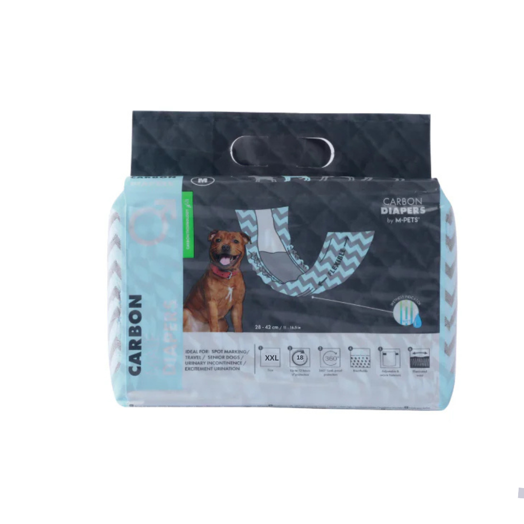 CARBON DIAPERS Male - XXL - 18 pcs