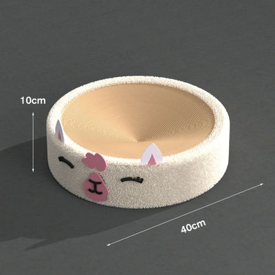Modern White Llama Cat Scratcher 40*10cm