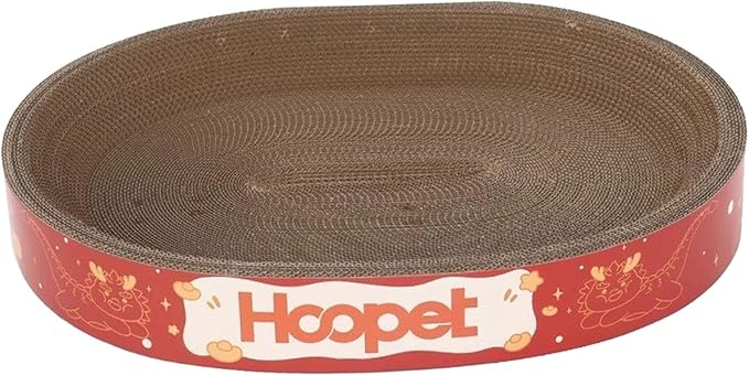HOOPET Elliptical Cat Scratch Board Upgraded Big Mac - Dragon and Tiger Leap 65*50*9cm