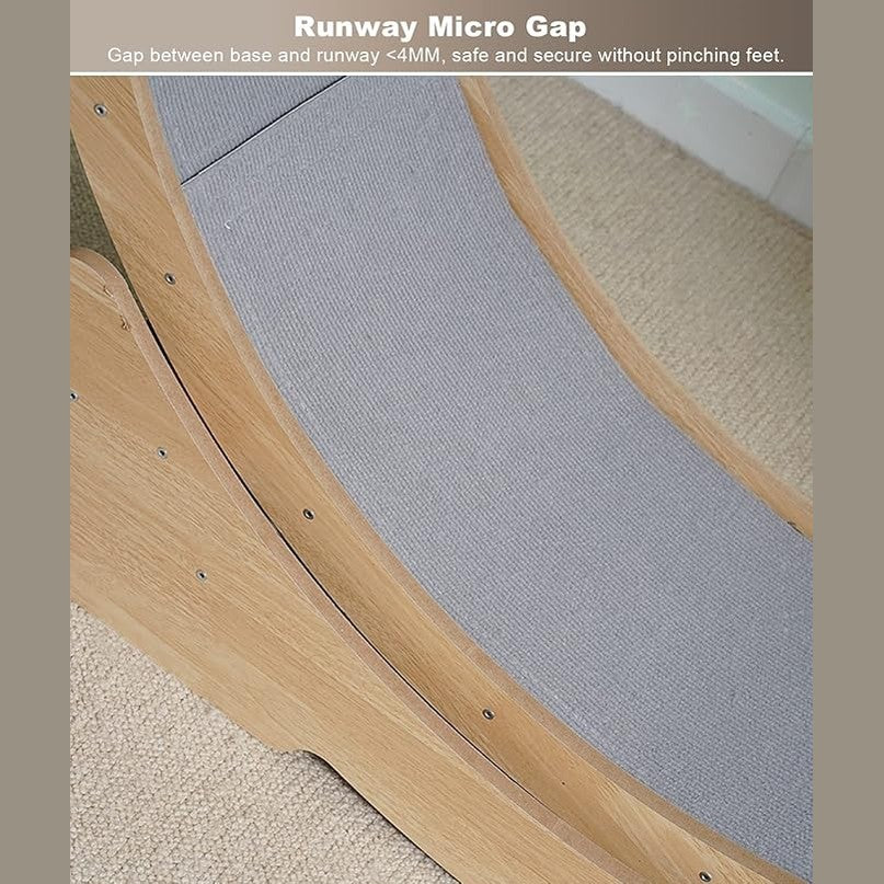 Modern Wooden treadmill Cat Wheel 90*34*94.5cm