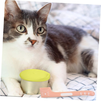Big Face Cat Can Lid (Powder) 9cm