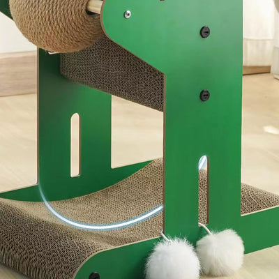 Cactus Shape Cat Scratcher with Ball Toy 29×35×56cm