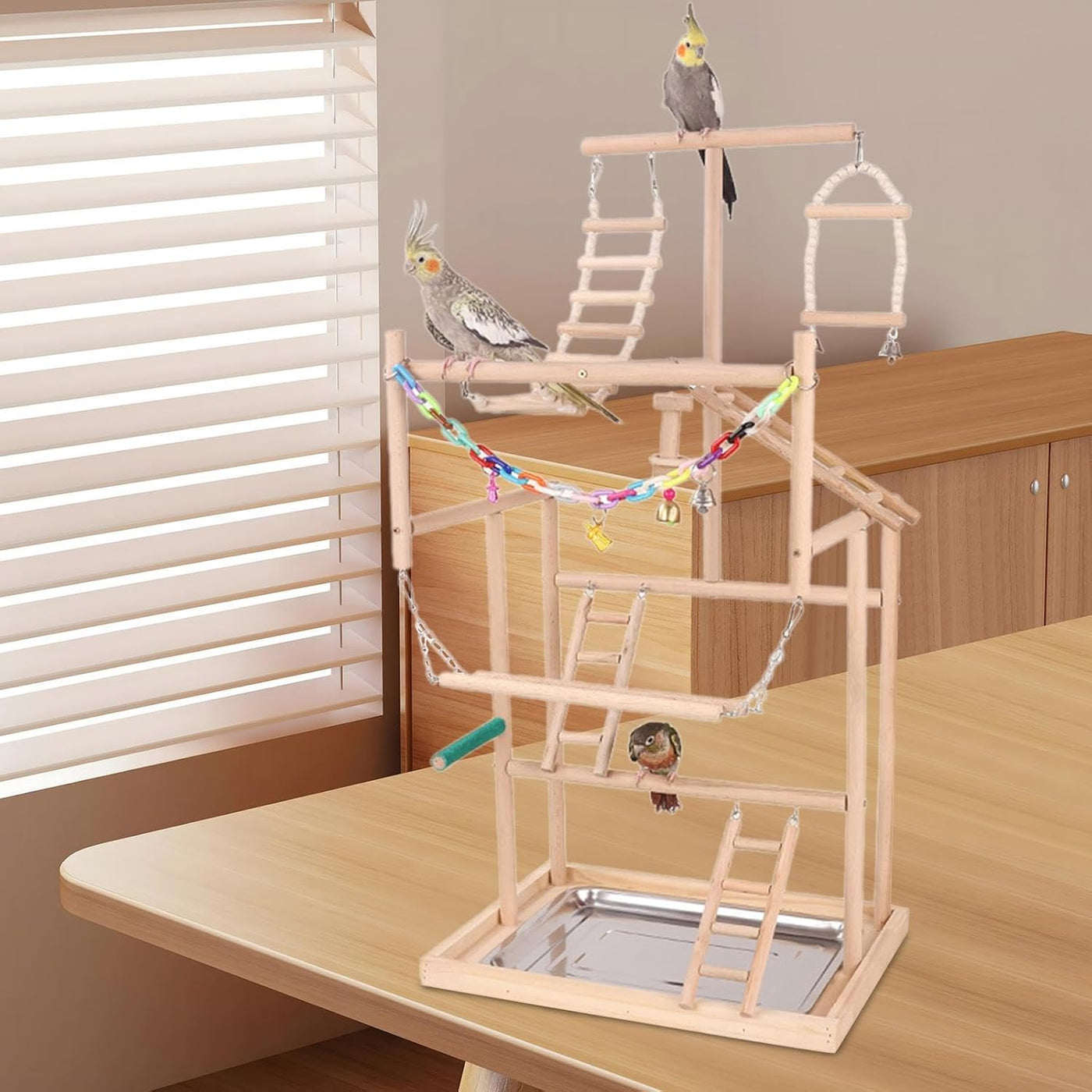 Happy Bird Toy For Wooden Standing 48×33.5×94.5cm