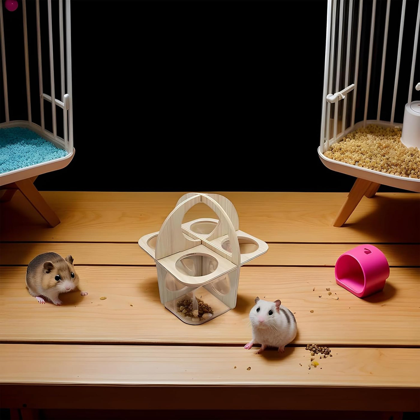 Wooden Fitness Circle small pets 12.5*12.5*12.5 cm