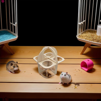 Wooden Fitness Circle small pets 12.5*12.5*12.5 cm
