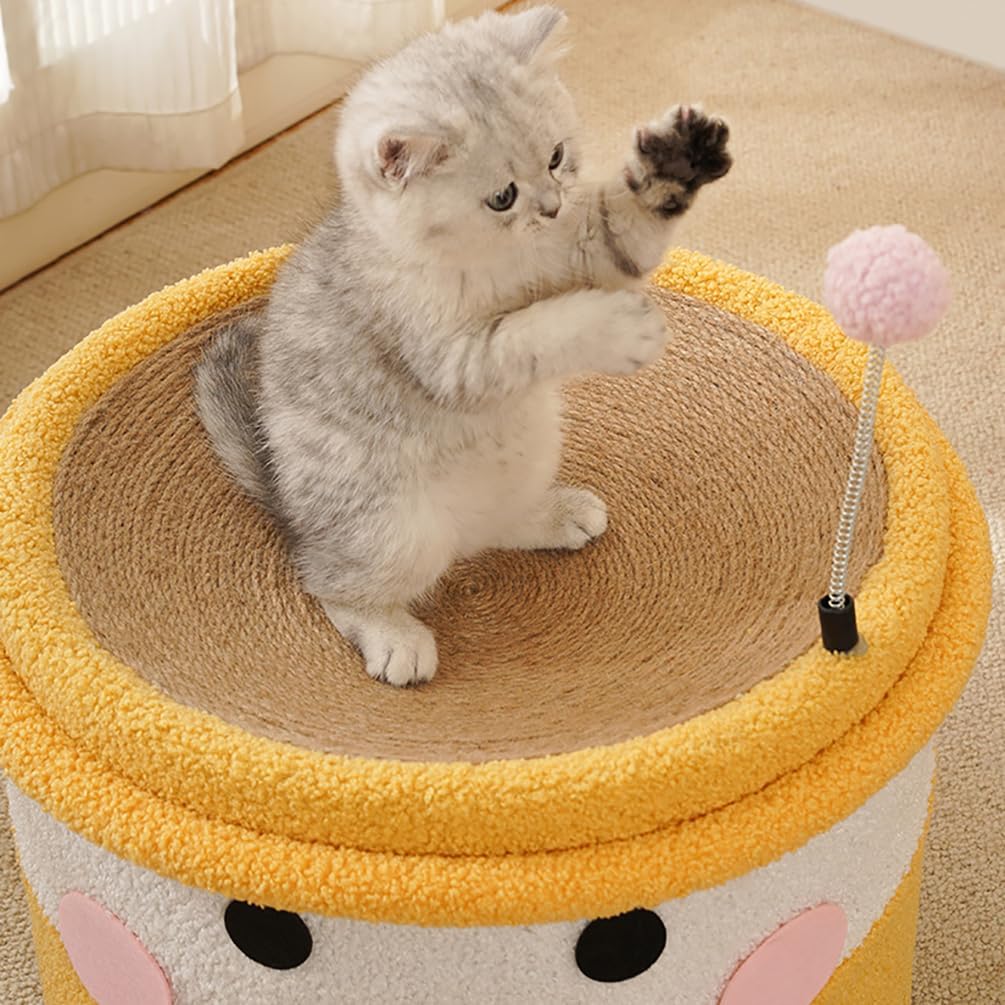 Happy Cat Hideaway & Toy yellow 43*32.5cm