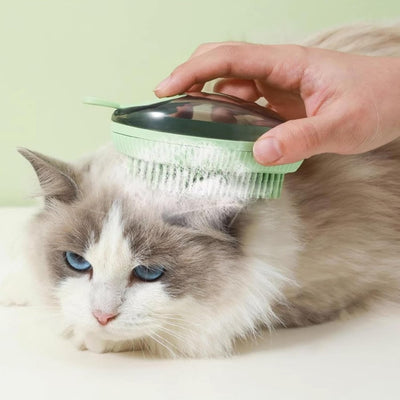 Pets Mango Shaped Shower Brush Green
