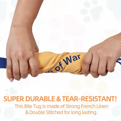 Tug Of War Canvas Dog Toy Yellow 12×40×5.5cm 86G
