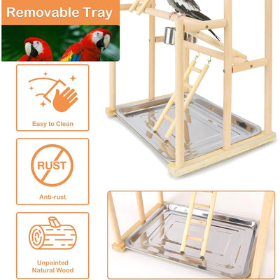 Pets Happy Bird Toy For Wooden Standing 44×31×79cm