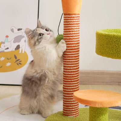 Modernn Yellow Carrot Cat Tree 39*73cm