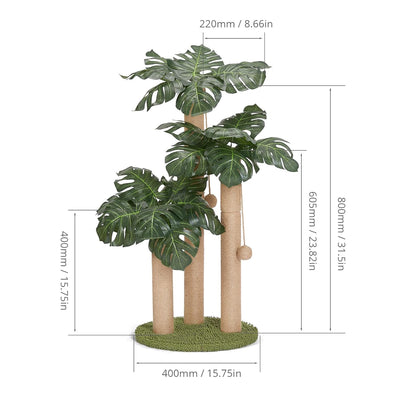 Multi-Height Palm Tree Cat Scratcher