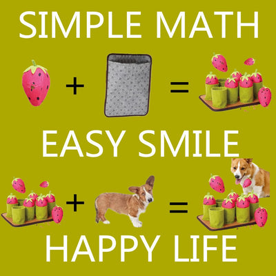 Dog Relief Gods Pet Pluck Strawberry Puzzle Leaky Sniffing Toys 29×21.5×11cm