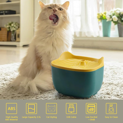 Home Air Yacht Cat Water Dispenser- Green