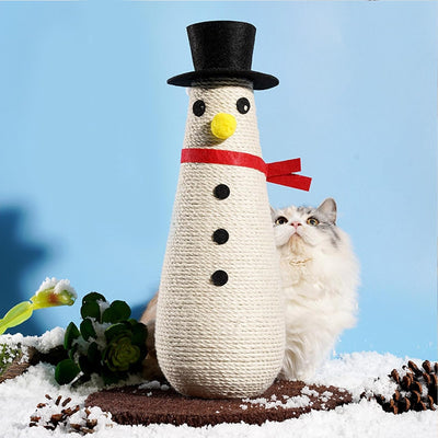Modern Snowman Cat Scratcher & tree 30*46cm
