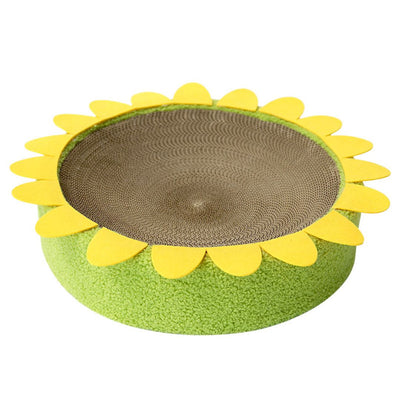 Modern Yellow Sunflower Cat Scratcher 41×41×10cm
