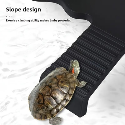 Plastic Turtle Platform White 14.5×15.3cm