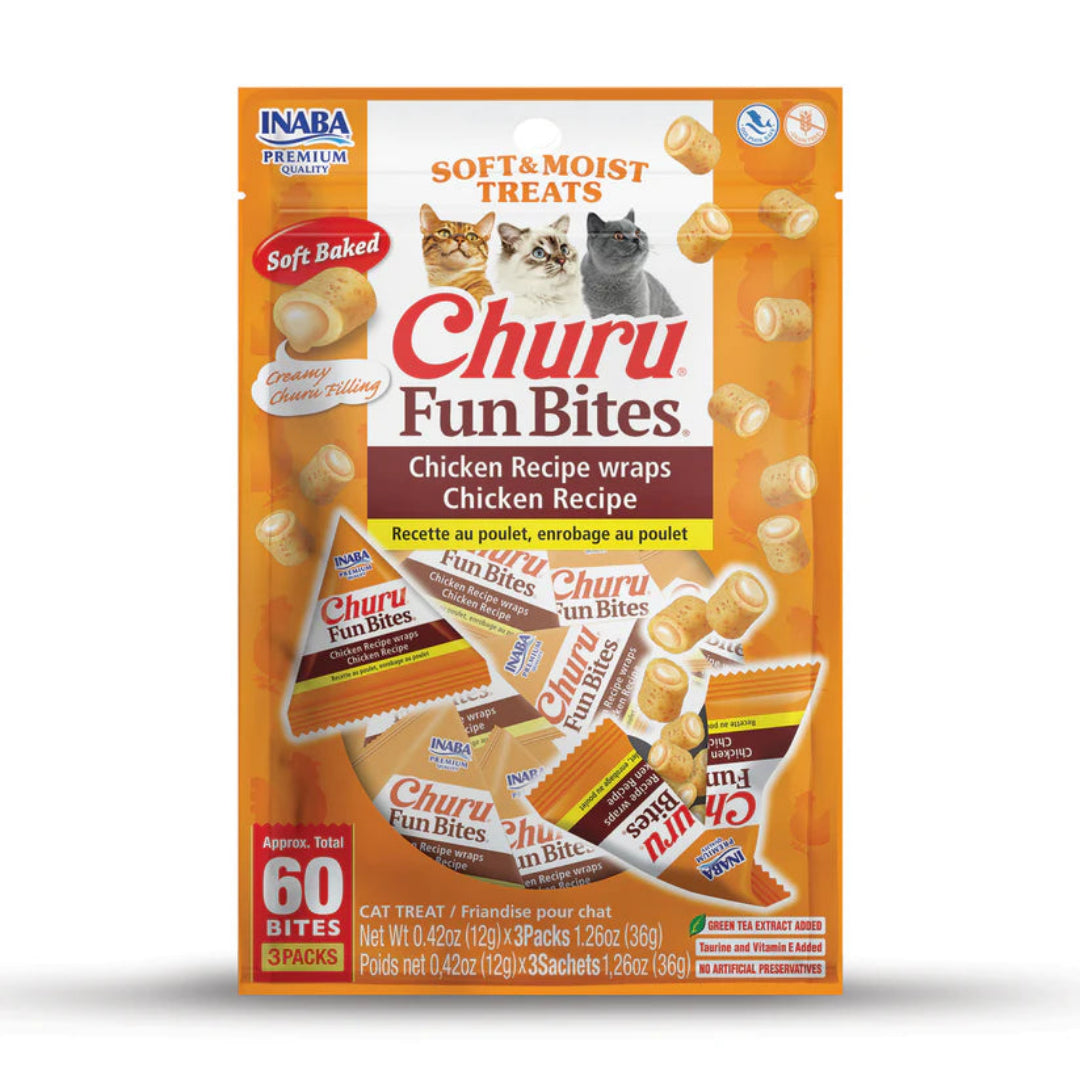 Churu Fun bites Chicken Recipe wraps Chicken Recipe 12 g X 3 pouches in 1 pack