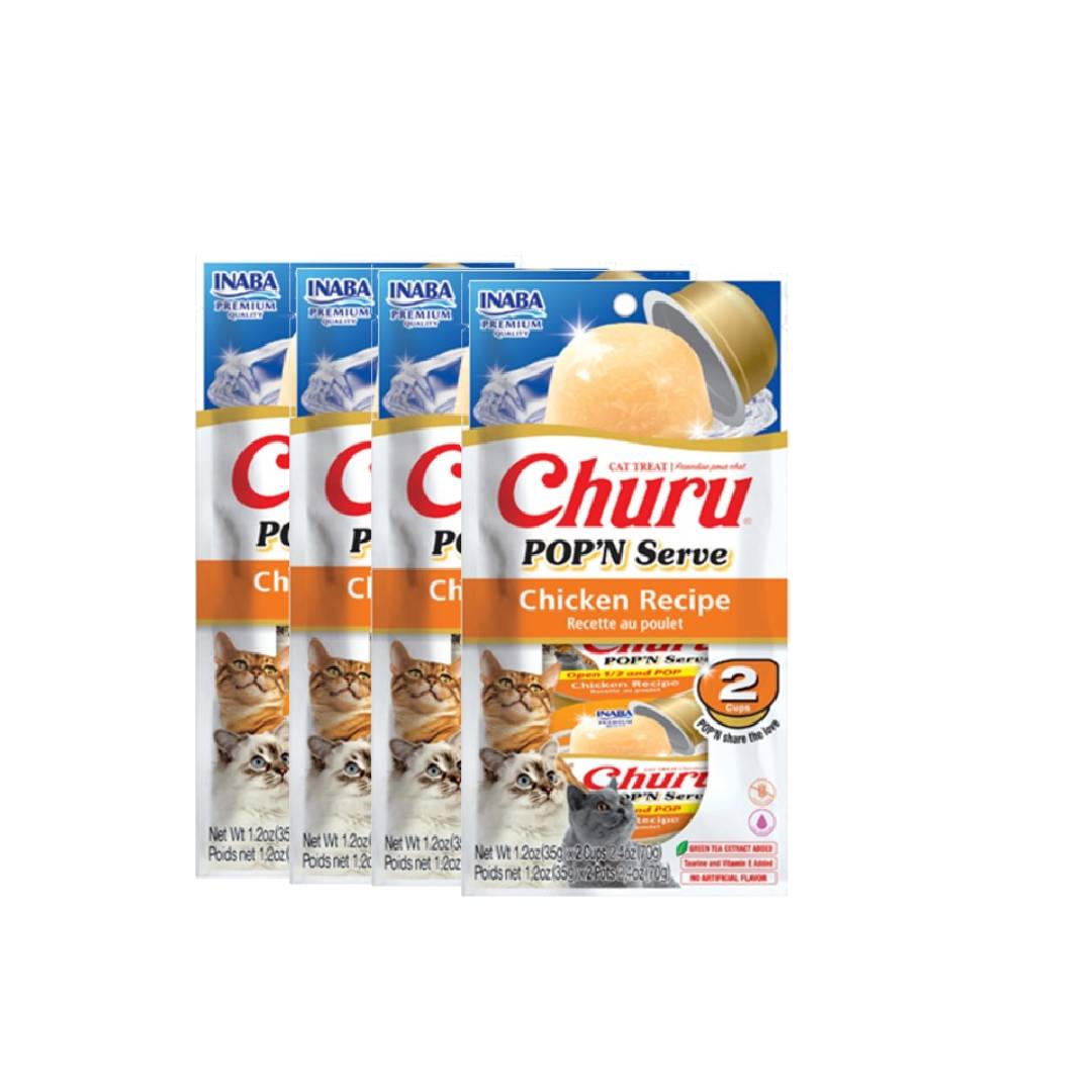 Churu POP`N Serve Chicken Recipe 35 g x 2 cups x 4 packs