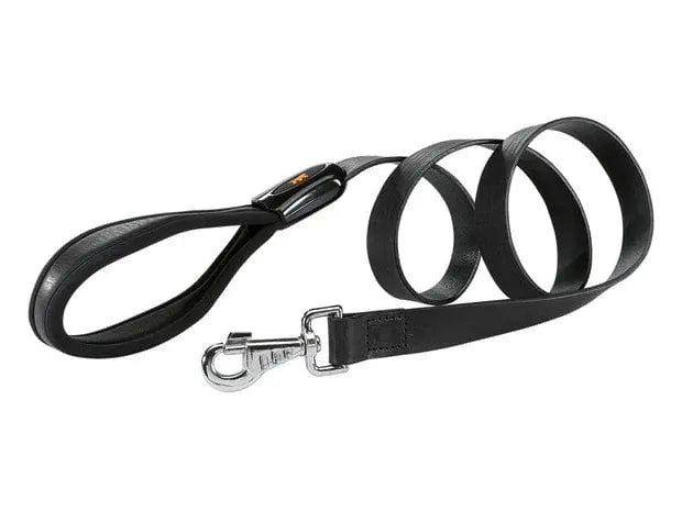 Giotto Black G Leather Dog Lead